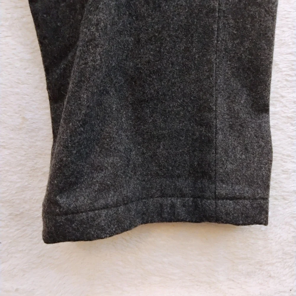 Banana Republic Mens 33x25 Black Wool Blend Emerson Straight Cargo Chino Pants